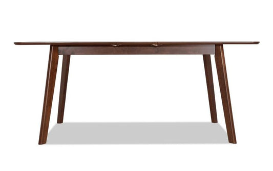 Walnut Extendable Mid - Century Dining Table