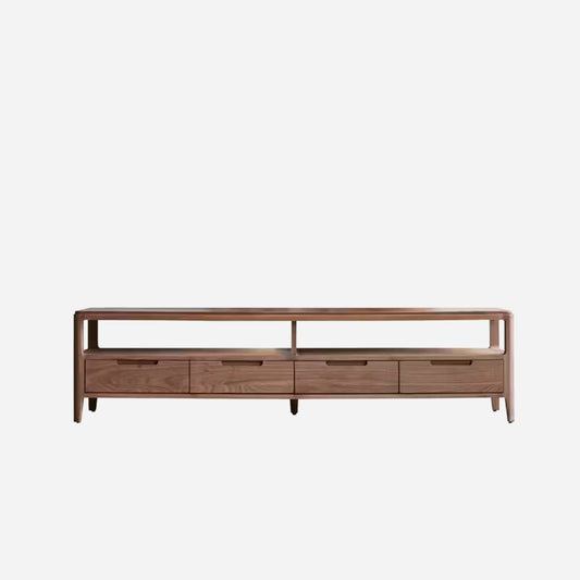 Mid-Century - Solid Nogal Wood Credenza